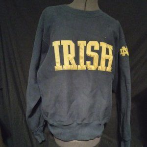 Vintage 90's Notre Dame Sweat Shirt- Rare  Men's  Medium
